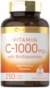 Carlyle Vitamin C 1000mg | mit Rose Hips und Citrus Bioflavonoids | 250 Caplets | Vegetarisch, Non-GMO, Glutenfreie Ergänzung