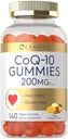Carlyle CoQ10 200 mg Gummie | 140 Count | Mango Ananas Flavor | Vegan, Non-GMO, Glutenfreie Ergänzung