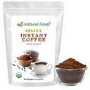 Z Natural Foods Organic Instant Coffee Powder - Rich Dark Roast Flavor, Arabica Instant Espresso Pulver mit Antioxidantien zu Boost Energy, Mood & Focus - Gourmet Kaffee in wiederverschließbarer Tasche, 8 Unzen