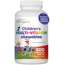 Kinder Chewable Multi-Vitamins - Förderung der Gesamtentwicklung der Kinder - USA-Made, Mai Hilfe zur Unterstützung von Immun-, Knochen-, Gehirn- und Gesamt-Wohlbewesen- Vegan & Gluten Free - 500 Kirschtabletten