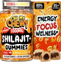 Pure Himalayan Shilajit Gummi - High Potency Gold Grade Harz - Energie Boost und Immununterstützung für Männer und Frauen mit Ashwagandha und Shatavari - 120 Gummy - Peach & Mango