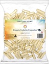 Dr. Clark Store Leere Gelatine Kapseln Größe 00 – 1 Tasse (ca. 120 Kapseln), Perfekt für DIY Ergänzungen, Vegetarisch-Friendly, Halal & Kosher Zertifiziert, BSE-frei