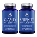 Thrivous Clarity & Serenity Stack – Tag + Nacht Nootropic Bundle für Fokus, Stimmung, Entspannung & Schlaf-Unterstützung – 120 Vegan Kapseln