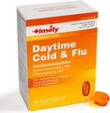 TIME-CAP LABS, INC. Timely Daytime Cold and Flu Medicine 48 Softgels - Cough Suppressant, Nasal Decongestant, Schmerzlinderung