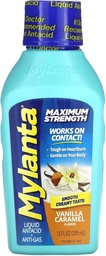 Mylanta Antacid und Gas Relief, maximale Festigkeit Formel, Vanilla Caramel Flavor, 12 flüssige Unze