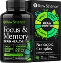 Nootropics Brain Ergänzungen für Memory & Focus mit Huperzine A, Phosphatidylserine, DMAE - Gehirngesundheitsunterstützung: GABA, Choline, DHA, Bacopa Monnieri, Memory Supplement for Brain Support, 60 Kapseln
