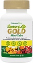 NaturesPlus Quelle des Lebens Gold Multivitamin - 180 Mini-Tabs, Paket von 2 - mit Vitaminen D3, B12 & K2 - Vegetarisch & Glutenfrei - 60 Gesamt Servierungen
