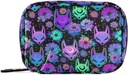 Travel Pill Organizer Tasche Wöchentliche Pille Organizer Case Psychedelic Fox Camellia Purple Portable Small Daily Pill Boxs für Vitamin Fish Oils Supplement Halter mit Reißverschluss Kompakte Größe