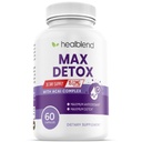 Max Detox Supplement, Advanced Gut Cleanse Detox für Frauen und Männer mit Psyllium, Chlorella, Hyssop Herb & Papaya, mit Acai Complex - Colon Cleanse - 60 Kapseln (1)