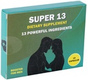 Super 13 Fast Acting Kräuter Ergänzung für Männer. 13 Potent Zutaten - Horny Ziegen Weed Tongkat Ali Maca &amp; Mehr für Energie Vitalität Stamina Ausdauer und Leistung Enhancer Pillen 10 Caps
