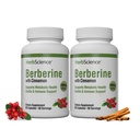 Herb Science Berberine, 1000mg de Berberine par portion, soutient la santé métabolique, Cardio et le soutien immunitaire, favorise le coeur en santé, 120 capsules, 60 portions, 2 pack