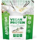 Über Zeit Vegan Protein Pulver 22g Vanille, Natürliche Zutaten, Non-GMO, Pflanzenbasiert, Glutenfrei, Sojafrei, Molkefrei, 32 Servierungen