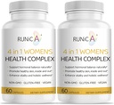 4-in-1 Frauen Hormonal Balance Supplement | Rosehip, Pueraria & Evening Primrose mit Soy Isoflavones | Menstrual Cycle, Menopause, Energie Level & Gesunde Haut Unterstützung 120 Vegan Kapseln