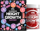 BIOTEQUELAB Höhe Wachstum erhöhen Gummies Vitamine, Grow Tall Supplement, Calcium, Magnesium, Zink, Ashwagandha, Glucosamin Multivitamin für Jugendliche, Kinder, Erwachsene