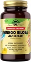 Solgar Ginkgo Biloba Blatt Extrakt - 180 Gemüse Kapseln - Standardisierte volle Potenz (SFP) - Non-GMO, Vegan, Glutenfrei, Dairy Free, Kosher, Halal - 180 Portionen
