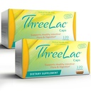- ThreeLac Probiotic Capsules, 240 Ct - Umfassende Verdauungsunterstützung für Männer, Frauen und Kinder - Immunsystem und Gut Balance, Non-GMO
