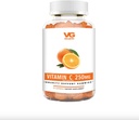 VITA GLOBE Vitamin C 250mg Gummy Vitamine- Immunsystem Booster, Non-GMO, Vegan und natürliche Orange Flavor, 60 Count (Pack von 1)