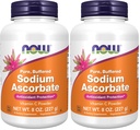 JETZT Ergänzungen, Natrium Ascorbatpulver, Gepuffert, Antioxidantienschutz*, 8-Ounce (Pack von 2)