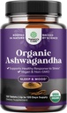 High Strength Organic Ashwagandha Ergänzungen - Ashwagandha Organische Tabletten für Mood-Unterstützung & Hormon Balance für Frauen und Männer - Root-Extrakt-Pulver mit schwarzem Pfeffer für bessere Absorption - 120 Ct
