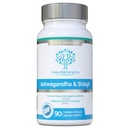 Ashwagandha & Shilajit - Ashwagandha KSM-66 1000mg & Purified Shilajit Extract 200mg (50% Fulvic Acid) - Keine künstlichen Füllstoffe, Bindemittel oder Fließmittel - Geeignet für Vegane
