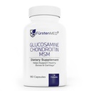FürstenMED Glucosamine Chondroitin MSM Supplement - Chondroitin & Glucosamin Nahrungsergänzungsmittel für Knochen & Normale Knorpel Gesundheit - Unterstützung Normale gemeinsame Gesundheit mit Vitamin C - 180 Kapseln