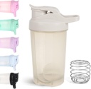 D.Y.A 16oz Shaker Bottle,Leak Proof Sports Shaker Cups für Protein Shakes,Shake Bottle for Pre Workout and Travel To Go,BPA Free & Easy Clean Protein Shaker Bottle,Grey