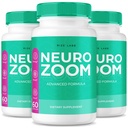 (3 Pack) Neuro Zoom Supplement, Neuro Zoom Organic Memory Supporting Formula, Neuro Zoom to Reduce The Negative Effects of Brain Fog, Neuro Zoom verwendet, um Speicher zu erhöhen, NeuroZoom Bewertungen (180 Kapseln)