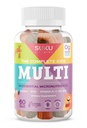 SUKU Die komplette Kids Multivitamin Gummie – Vitamine A, C, D, E, B6, B12, Folate & Zink – Immununterstützung, Sugar-Free, Glutenfrei, Non-GMO, Tropical Bonanza Flavor – 60 Count