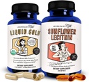 Legendairy Milk Liquid Gold + Sunflower Lecithin Lactation Supplement zur Erhöhung der Milchversorgung und für gekämmte Milch Ducts - Stillende Ergänzungen für Milchstrom und Milcherzeugung