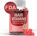 Haar-Vitamin-Gummi-Ergänzung für Frauen und Männer – Haarwachstum Vitamine 5000mcg Biotin-Gummien, Folsäure, Vitamin C & E, Unterstützung Stronger & Thicker Haar, Haut, Nägel, Non-GMO Vegam für, 60 Zähler