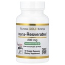 Resveratrol, 98% Pure Trans-Resveratrol, frei von Emodin & PAHs, Italienisch Sourced, 200 mg, 60 Veggie Kapseln