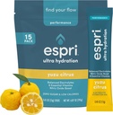 Zero Sugar Electrolyte Drink Mix, Yuzu Citrus, Hydration Packets, Nitric Oxide Boost, Low Calories, Magnesium Citrate verhindert Muskelkrämpfe und verbessert Erholung, 15 Tage Versorgung