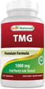Best Naturals TMG Trimethylglycin (als Betaine Anhydrous) 1000 mg Servieren - 120 Kapseln - Gesunde Homocystein Levels & Methylierungsunterstützung (120 Count (Pack von 1))