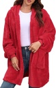 Argstar Kapuzenjacke für Damen und Herren, Oversized Sweatshirt Fuzzy Fleece Blanket Hoodie Jacket - One Size Fits All