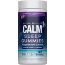 Natürliche Vitalität SLEEP-Gummien, Magnesium-Ergänzung mit Melatonin und L-Theanin, Vegan, Glutenfrei, Hilft den Körper Ease in Schlaf, Blueberry Pomegranate 120 Count