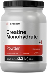 Horbäach Poudre monohydratée de créatine de 2,2 lbs (35,2 oz)
