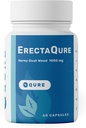 ErectaQure Horny Goat Weed für Männer - Male Enhancing Supplement für Erhöhte Male Drive - Tongkat Ali, Ginseng Root & Superoxid Anions - 60 Kapseln Gluten-Free