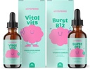 JoySpring Daily Multivitamin & B Complex Bundle | Kinder Vitamine Natürlich Sourced, Non-GMO, Non-Alcoholic Liquid Formel, Immunität Gesundheitsunterstützung | Vegan & Vegetarische Ergänzungen