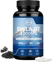 Shilajit Supplement, Shilajit Kapseln mit Fulvic Säure für Männer & Frauen, Shilajit mit 85+ Trace Minerals for Energy, Performance & Immune Health | Non-GMO - 90 Kapseln