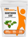 BulkSupplements.com Poudre d'extrait de feuille de hawthorn - Supplément de feuille de hawthorn - Supplément à base de plantes, sans végétalien et sans gluten, 500mg par portion, 100g (3.5 oz) (paquet de 1)