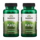 Swanson Kelp - Natürliche Jodquelle Unterstützung Schilddrüsengesundheit - Mineralische Beilage w/Iodine Quelle Standardisiert 0.4% - (250 Tabletten, 225mcg Jeder) (2 Pack)