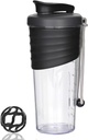 Shaker Bottle für Protein Mixes,24 oz,Protein Shaker Bottles mit Whisk Ball, Mixer Bottle, Protein Bottle,Portable Pre Workout Whey Protein Drink Shaker Cup, Schwarz