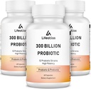 300 Billion CFU Probiotics - Probiotika für Frauen und Männer, 12 Probiotische Strains Plus Präbiotisch, für Immune & Digestive, Gut Health, Bloating, Regal Stabil - 180 Kapseln...
