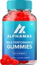 Alpha Max Gummies für Herren – AlphaMax Male Performance ACV Gummis Apple Cider Essig 1000MG, Alfa Max Gummies Bewertungen, Vitamin B12 (1 Pack - 60 Gummies)
