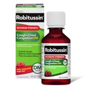 Robitussin Adult Maximum Strength Cough + Chest Congestion DM Max (4 fl. oz. Flasche), Cough Suppressant & Expectorant, Raspberry Flavor
