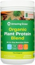 Amazing Grass Organic Plant Protein Blend: Vegan Protein Powder, New Protein Superfood Formula, All-In-One Nutrition Shake with Beet Root, Original, 22 Portionen