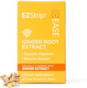 Ease Supplement - Ginger Flavor, 30 Count - Auflösende Streifen mit Ginger Root Hilfe Unterstützung Übelkeit Relief, Morgen- und Bewegungskrankheit und Verdauung - Made in the USA, Sugar and Gluten-Free
