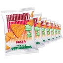 Legendäre Lebensmittel Pizza Protein Chips – Popped Tortilla Style – 20g High Protein, 4g Net Carbs, Low Sugar, Gluten Free, Keto Snack Packs – 7 Count – Gesunde Crunchy Chips
