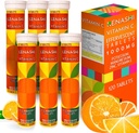 Vitamin c Effervescent Tabletten Vitamin C mit Zink 1000mg Vitamin Lösen Tabletten Vitamin C Tabelle Vitamina C Efervescente para Adulto Zink und Vitamin C 6 Packung