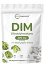 DIM Active Supplement, DIM 300mg, 240 Veggie Kapseln (8-Monats-Versorgung), 2 in 1 Formel, Estrogen Metabolismus, Premium DIM-Plus Broccoli Extract Supplement mit schwarzem Pfeffer für bessere Absorption